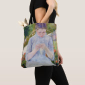 Tote Bag Fille dans le jardin, Mary Cassatt (De près)