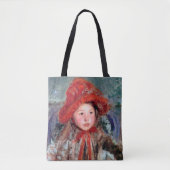 Tote Bag Fille dans un grand Casquette rouge, Mary Cassatt (Devant)