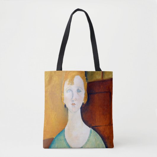 Tote Bag Fille dans une blouse verte, Modigliani (Devant)