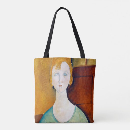 Tote Bag Fille dans une blouse verte, Modigliani (Dos)
