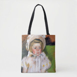 Tote Bag Fille dans une Bonnet Blanche, Mary Cassatt