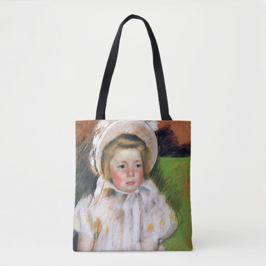 Tote Bag Fille dans une Bonnet Blanche, Mary Cassatt (Devant)