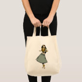 Tote Bag Fille de danse polynésienne (Devant (produit))