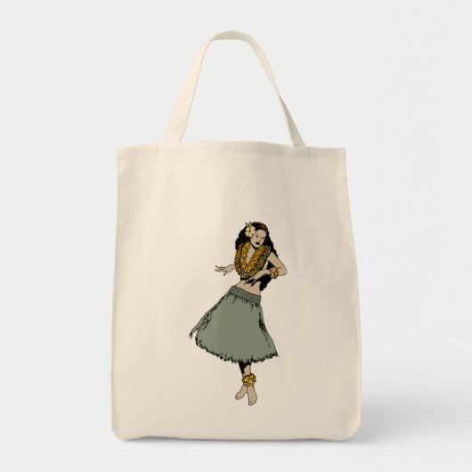 Tote Bag Fille de danse polynésienne (Devant)