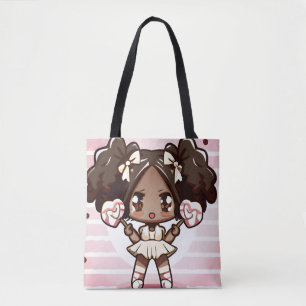 Tote Bag fille de dessin animé