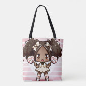 Tote Bag fille de dessin animé (Dos)