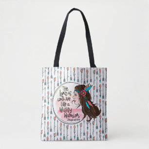Tote Bag Fille de guerrier puissant avec des flèches