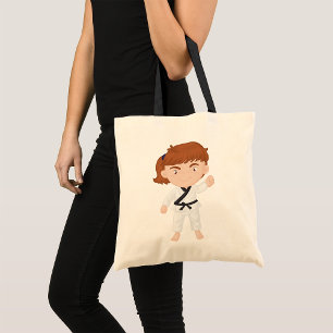 Tote Bag Fille de karaté Enfant Personnage d'arts martiaux