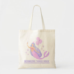 Tote Bag Fille de la Sirène pour son 1er Anniversaire sous