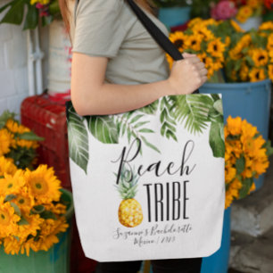 Tote Bag Fille de la Tribu de la Plage: Vacances Tropicales