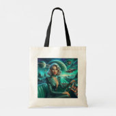 Tote Bag Fille de l'espace rétro (Dos)