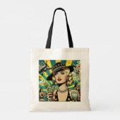 Tote Bag Fille de spectacle rétro (Dos)