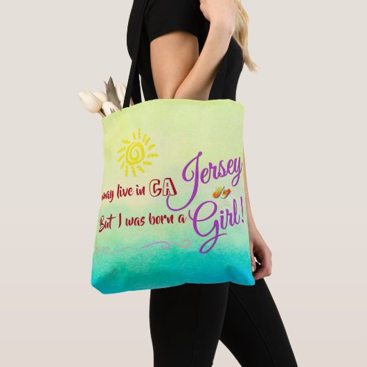 Tote Bag Fille du Jersey une fois et toujours (De près)