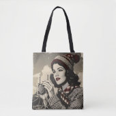 Tote Bag Fille et fils Vintage (Devant)