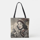 Tote Bag Fille et fils Vintage (Dos)
