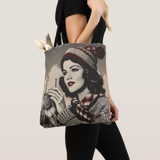 Tote Bag Fille et fils Vintage (De près)