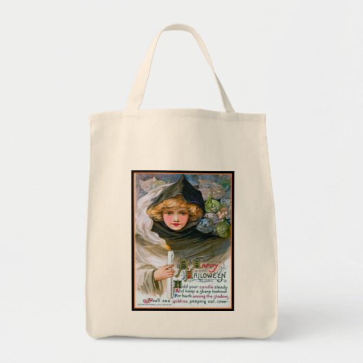 Tote Bag Fille et Goblins Halloween Fourre-tout (Devant)