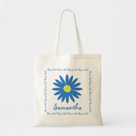Tote Bag Fille Fleur Bleue Faisy (Devant)