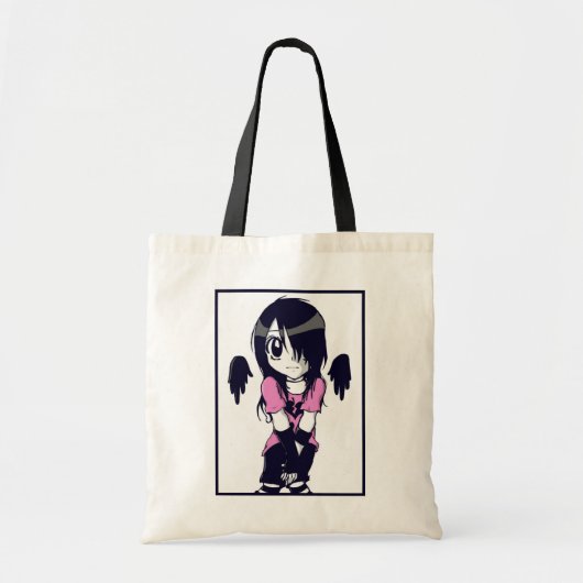 Tote Bag Fille Fourre-tout d'Emo (Devant)