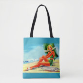Tote Bag Fille glamour des années 1940 (Devant)