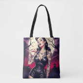 Tote Bag Fille gothique rétro (Devant)