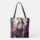 Tote Bag Fille gothique rétro (Dos)