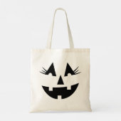 Tote Bag Fille Jack-O-Lanterne Citrouille Face Halloween (Dos)