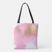 Tote Bag Fille laveuse rose et or (Dos)