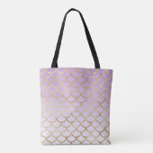 Tote Bag Fille Lilac Purple Gold Parties scintillant sirène (Dos)