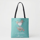 Tote Bag Fille Louveuse de Fils Whimsical (Devant)