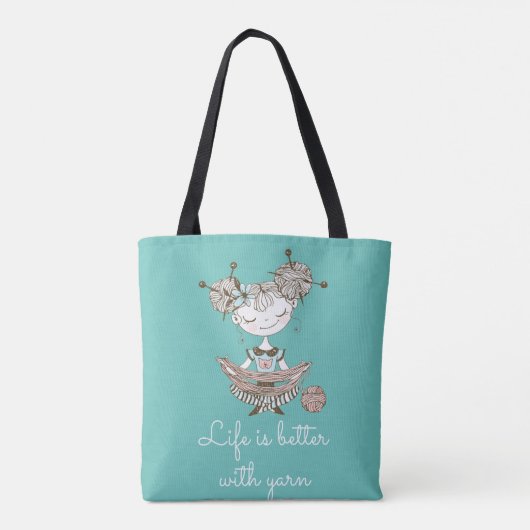 Tote Bag Fille Louveuse de Fils Whimsical (Dos)