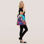 Tote Bag Fille Lunaire Colorée (Sur le modèle)