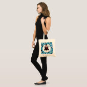 Tote Bag Fille magicien Spectacle Anniversaire (Devant (modèle))