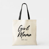 Tote Bag Fille Mama Custom Est Année Mini Maman Maman Maman (Dos)