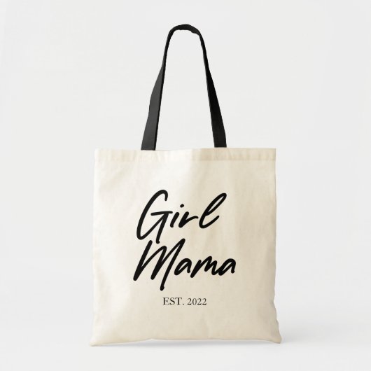 Tote Bag Fille Mama Custom Est Année Mini Maman Maman Maman (Devant)