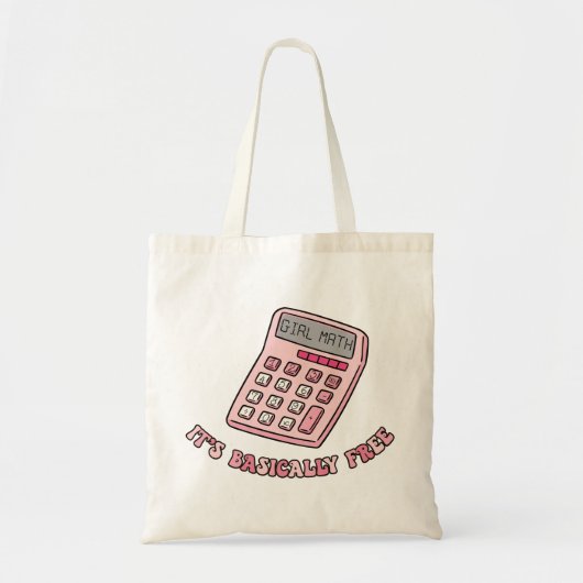 Tote Bag Fille Math C'est fondamentalement libre (Devant)