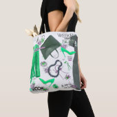 Tote Bag Fille Mode Chic Vêtements Stylish Threads Art (De près)