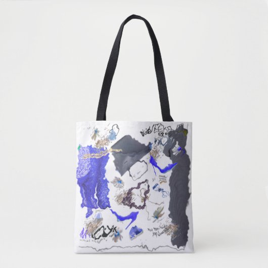 Tote Bag Fille Mode Chic Vêtements Stylish Threads Art (Devant)