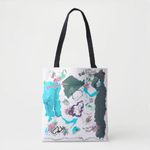 Tote Bag Fille Mode Chic Vêtements Stylish Threads Art