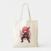 Tote Bag Fille Ninja rose (Dos)