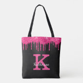 Tote Bag Fille Noir Hot Rose Parties scintillant Drivers No (Dos)