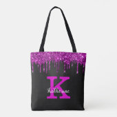 Tote Bag Fille Noir Neon Plum Parties scintillant Drivers N (Dos)