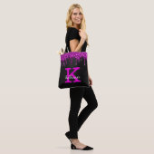 Tote Bag Fille Noir Neon Plum Parties scintillant Drivers N (Sur le modèle)