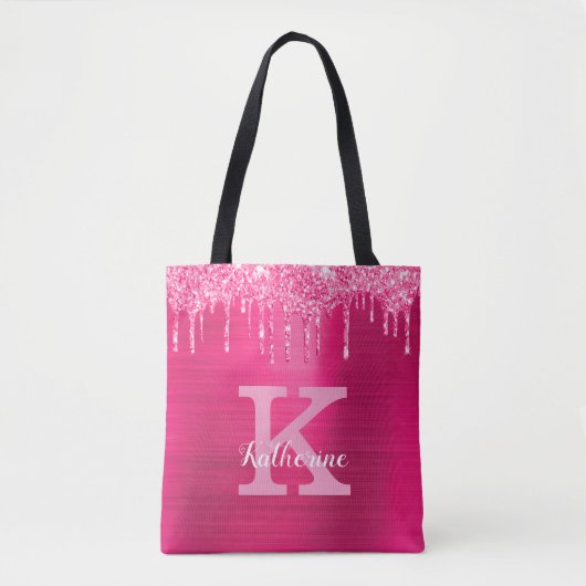 Tote Bag Fille Parties scintillant roses chaudes Lecteurs G (Devant)