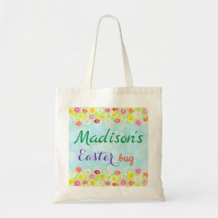 Tote Bag Fille Personnalisée Modèle Floral Personnalisé Pâq