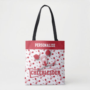 Tote Bag Fille Pom-pom girl rouge foncé