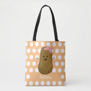 Tote Bag Fille Pomme de Terre Personnalisée