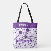 Tote Bag Fille pourpre de pom-pom girl - partout copie (Dos)