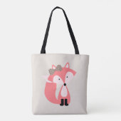 Tote Bag Fille Renard rose (Dos)