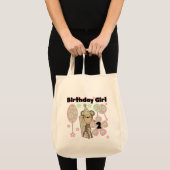 Tote Bag Fille Singe Avec Cadeaux 2e T-shirts d'anniversair (Devant (produit))